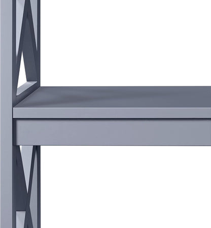 Console Table with 3 Storage Shelves, Entryway Table Sofa Side Table Narrow Long Bookshelf for Hallway Living Room